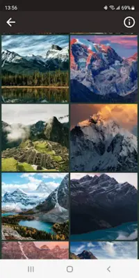 Mountains Wallpapers android App screenshot 1